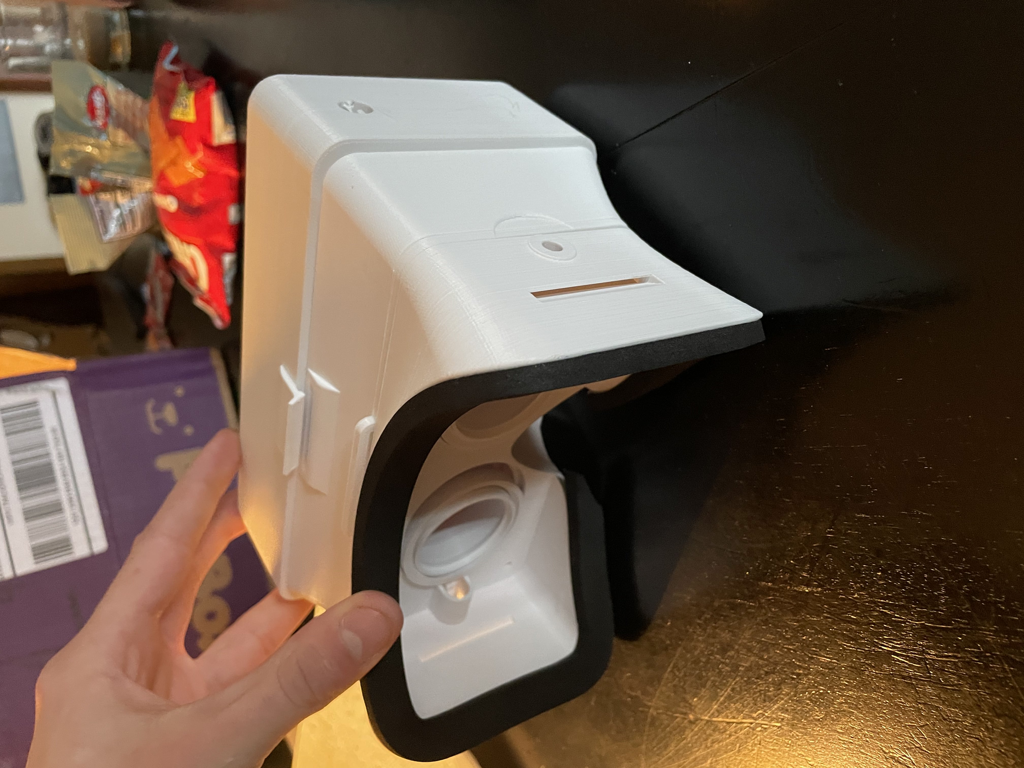 Our first prototype of the exterior case